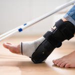 Foot and ankle enduring a sprain or fracture