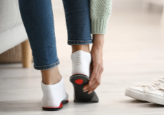 person that needs arch support